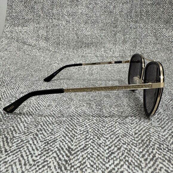GUSSS GF6052 01B TORT GOLD BLACK RHINESTONE AUTHENTIC DESIGNER SUNGLASSES 57-17 main image 4
